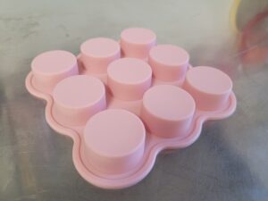 stampo in silicone 9 cavità cilindriche