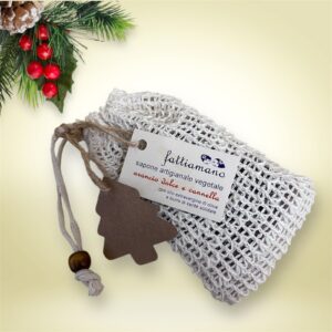 sapone natale con retina in sisal